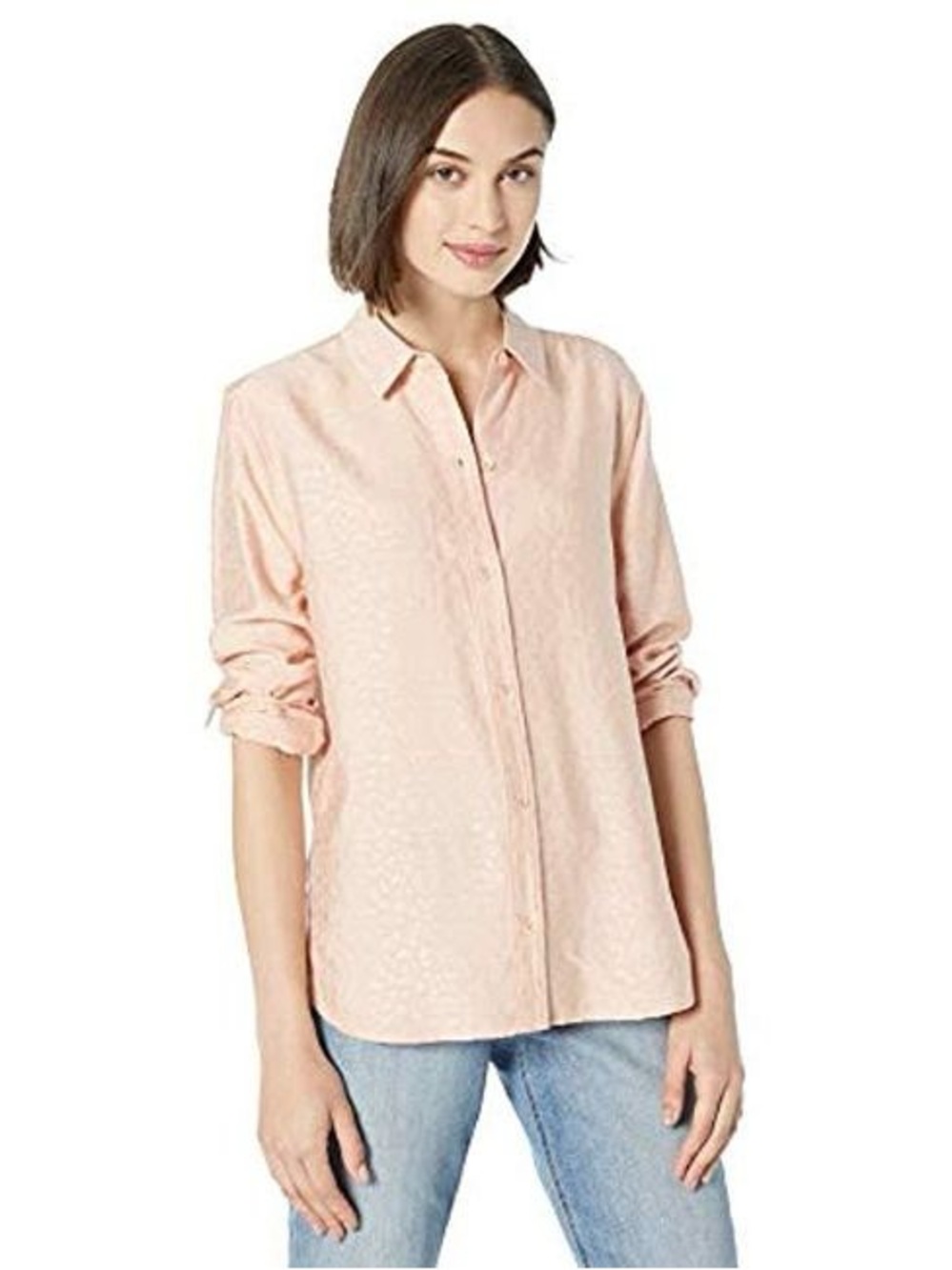 EQUIPMENT Leema Jacquard Dusty Pink Button-Down Long Sleeve Shirt